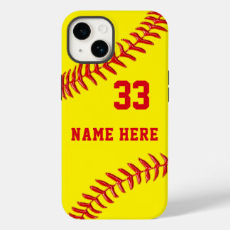 Personalisiert, Fälle mit Softball-Telefonen, von Case-Mate iPhone 14 Hülle
