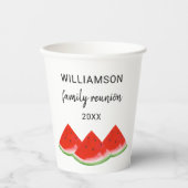 Personalisiert Family Wiedersehen Red Watermelon Pappbecher (Vorderseite)