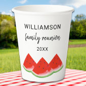 Personalisiert Family Wiedersehen Red Watermelon Pappbecher