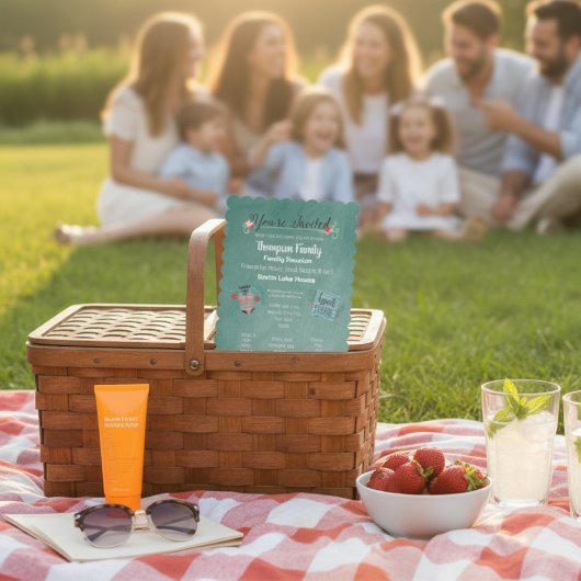 Personalisiert Family Wiedersehen Summer Vibes Einladung