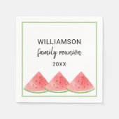 Personalisiert Family Wiedersehen Watermelon Serviette (Vorderseite)