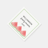 Personalisiert Family Wiedersehen Watermelon Serviette (Ecke)