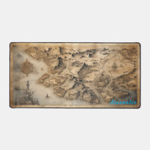 Personalisiert Fantasy Map Schreibtisch Mat Schreibtischunterlage