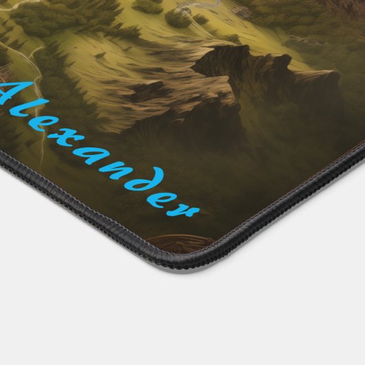 Personalisiert Fantasy Map Schreibtisch Mat Schreibtischunterlage (Ecke)