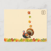Personalisiert - Farbiger Herbst / Fall Türkei Postkarte (Rückseite)