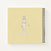Personalisiert Fashion Sketchbook Notizblock (Rückseite)