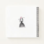 Personalisiert Fashion Sketchbook Notizblock (Rückseite)