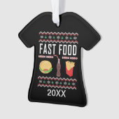 Personalisiert Fast Food Ugg Weihnachtskraut Ornament (Vorderseite)