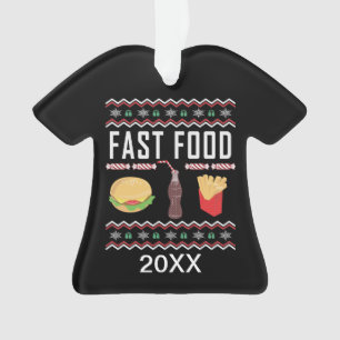 Personalisiert Fast Food Ugg Weihnachtskraut Ornament