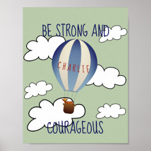 Personalisiert Fauna in Balloon Zitat Poster