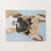 Personalisiert Fawn French Bulldog Puzzle (Horizontal)