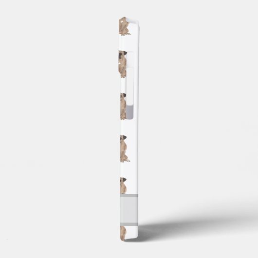 Personalisiert Fawn Masked Boxer Dog Case-Mate iPhone Hülle (Rückseite / Links)