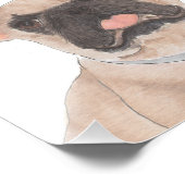 Personalisiert Fawn Masked Frenchie French Bulldog Fotodruck (Ecke)