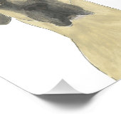 Personalisiert Fawn Masked Great Dane Hunde Kunst Fotodruck (Ecke)