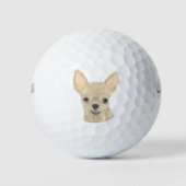 Personalisiert Fawn Tan Kurz Hahahahahahauahua Golfball (Vorderseite)