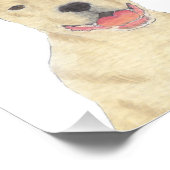 Personalisiert Fawn Tan Pitbull Staffy Dog Art Fotodruck (Ecke)