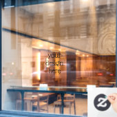 Personalisiert Fensteraufkleber (Café-Fenster)