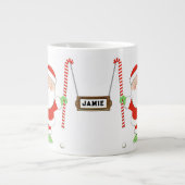 Personalisiert Field Hockey Holiday-Geschenk Jumbo-Tasse (Vorderseite)