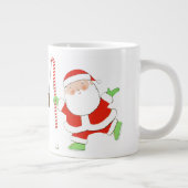 Personalisiert Field Hockey Holiday-Geschenk Jumbo-Tasse (Rechts)