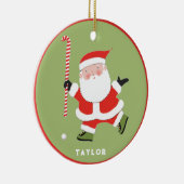 Personalisiert Field Hockey Keepake Keramik Ornament (Rechts)