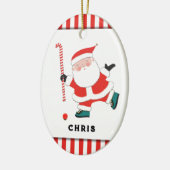 Personalisiert Field Hockey Keepake Keramik Ornament (Links)