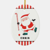 Personalisiert Field Hockey Keepake Keramik Ornament (Vorne)