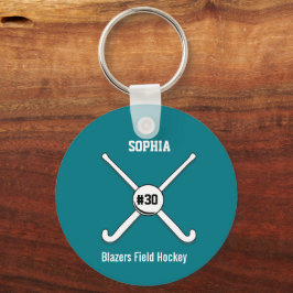 Personalisiert Field Hockey Team Name Jersey Numme Schlüsselanhänger