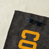 Personalisiert Fiery Basketball Strandtuch (Beispiel)