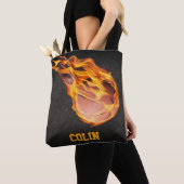 Personalisiert Fiery Basketball Tasche (Von Nahem)