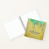 Personalisiert Fine Art Artist Gold Sketchbook Notizblock (Innenseite)