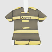 Personalisiert Fireman Uniform Ornament (Rückseite)