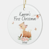 Personalisiert First, Baby's First Christmas Keramik Ornament (Links)