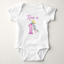 Personalisiert First Birthday Baby T - Shirt