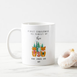 Personalisiert First Christmas Rentier Kaffeetasse