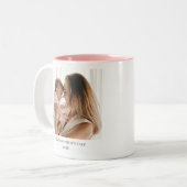Personalisiert First Mother's Day Mama Baby Foto Zweifarbige Tasse (Vorderseite Links)