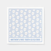 Personalisiert First Tooth Paper Napkin Serviette (Vorderseite)