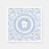 Personalisiert First Tooth Paper Napkin Serviette (Vorderseite)