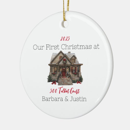 Personalisiert First Zuhause Ornament (Links)