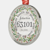 Personalisiert First Zuhause Ornament Aus Metall (Links)