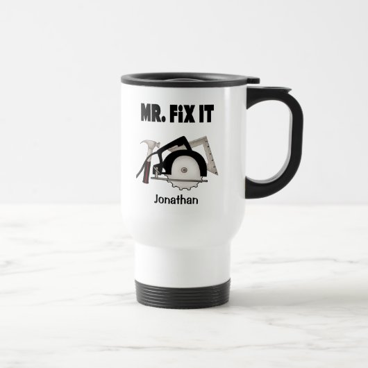 Personalisiert Fix It Travel Mug Reisebecher (Rechts)