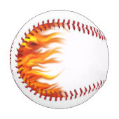 Personalisiert Flaming Baseball (Vorderseite Links)