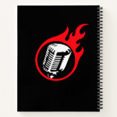Personalisiert Flaming Mic Notizblock (Rückseite)