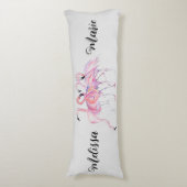 Personalisiert Flamingo Body Pillow Seitenschläferkissen (Vorderseite Vertikal)
