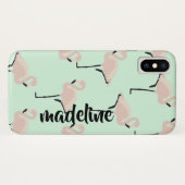 Personalisiert Flamingo Case-Mate iPhone Hülle (Rückseite (Horizontal))