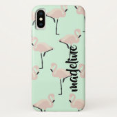 Personalisiert Flamingo Case-Mate iPhone Hülle (Rückseite)