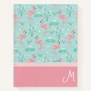 Personalisiert Flamingo Gift Monogram Notizblock