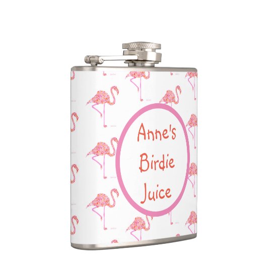 Personalisiert Flamingo Golf Flask Flachmann (Rechts)