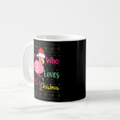 Personalisiert Flamingo Just A Girl, der Christus Kaffeetasse (Vorderseite Links)