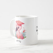 Personalisiert Flamingo Kindergarten Abschluss Kaffeetasse (Vorderseite Links)