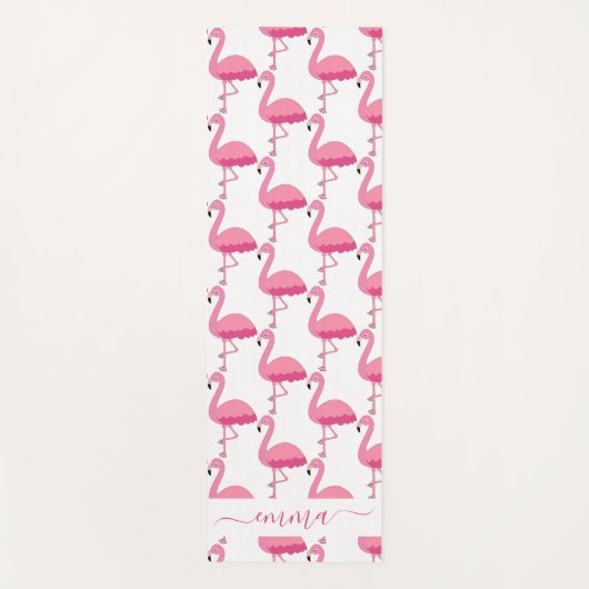 Personalisiert Flamingo Pattern Yoga Mat Yogamatte (Vorderseite)